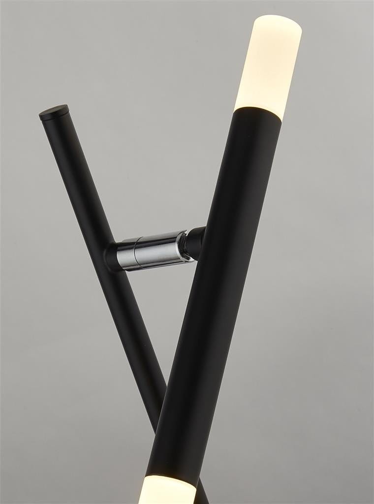 Searchlight Wands LED Table Lamp - Black Metal & Acrylic 4867BK