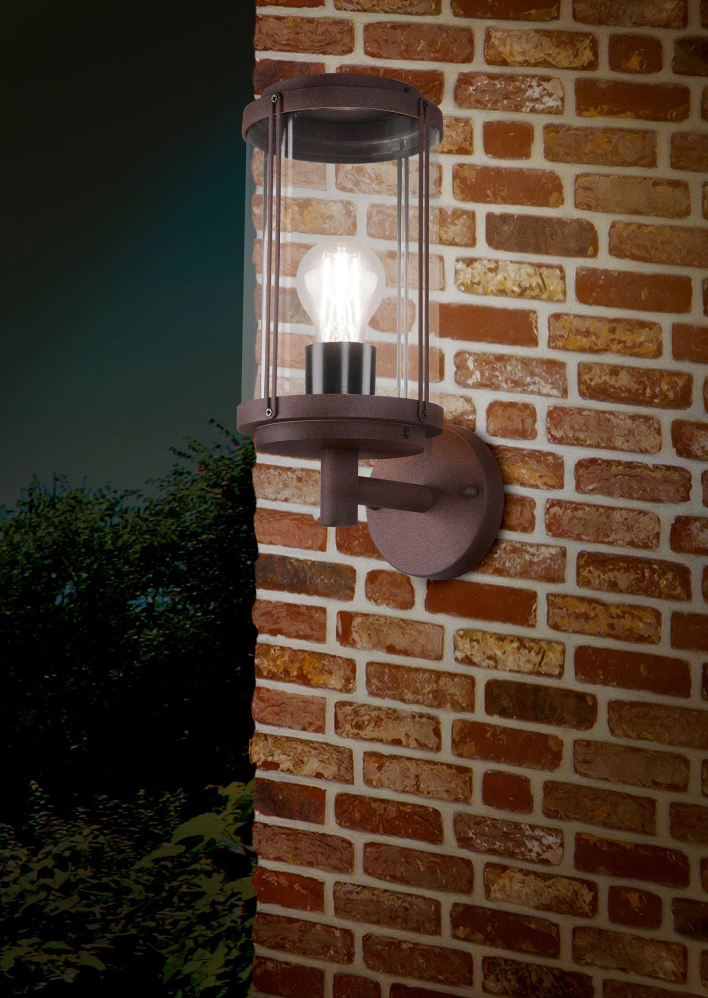 TRIO TANARO Wall lamp - Rusty 202360124